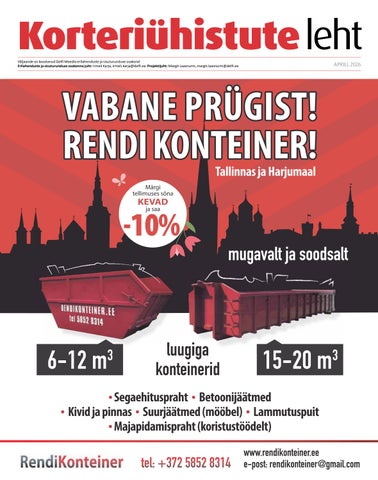 Korteriühistute leht (aprill 2026)