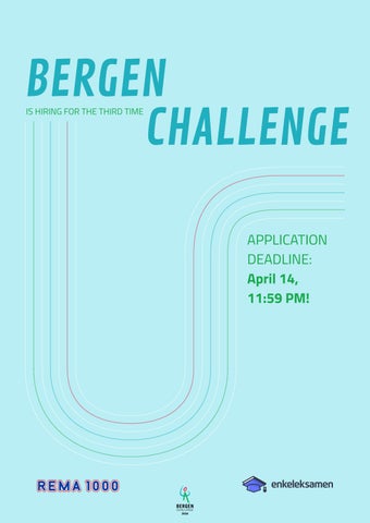 Bergen Challenge is hiring for the third time!