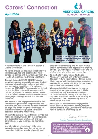 Aberdeen Carers Newsletter April 2026