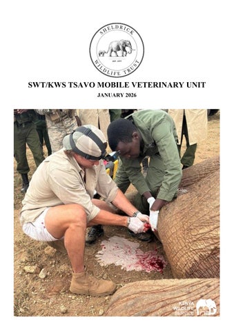 SWT/KWS Tsavo Veterinary Unit Report for January 2026