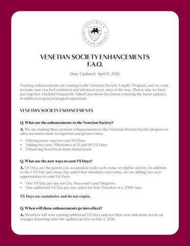 VS Enhancement FAQ Flyer