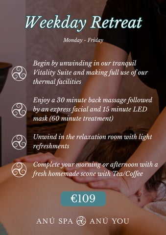 Anú Spa monthly offers