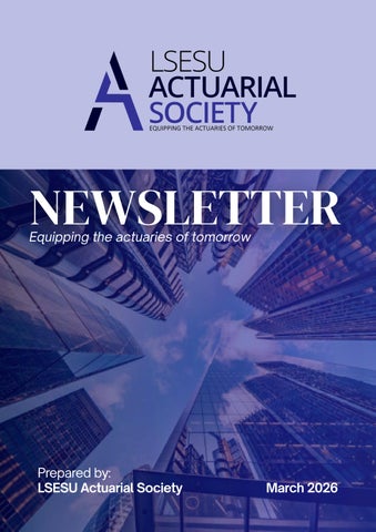 LSESU Actuarial Society Mar 26 Newsletter