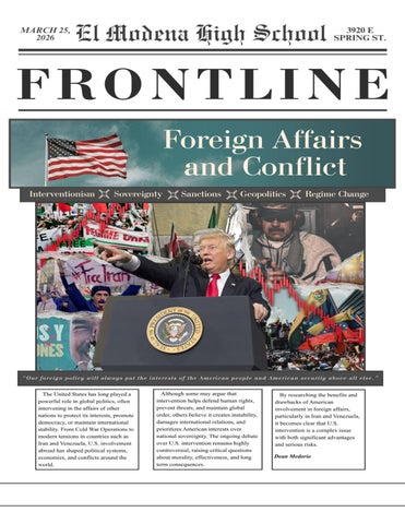 Frontline IJ Foreign Affairs Issue