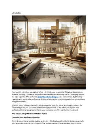Transform Your Space with a Professional Residential Interior Designer ...