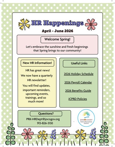 HR Happenings April-June 2026