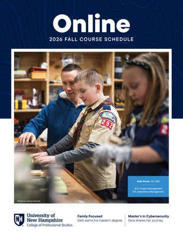 University of New Hampshire College of Professional Studies, Online Programs, Fall 2026