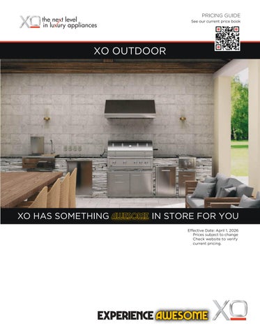 XO OUTDOOR PRICING GUIDE 2026