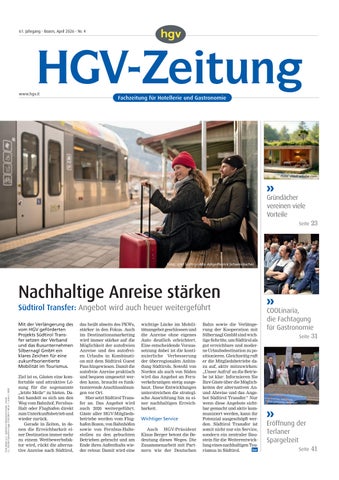 April-Ausgabe der HGV-Zeitung