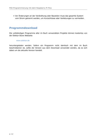 PIO-Programmierung mit dem Raspberry Pi Pico (Leseprobe) 第 12 页