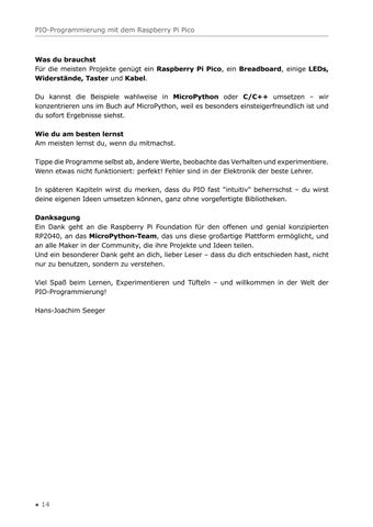 PIO-Programmierung mit dem Raspberry Pi Pico (Leseprobe) 第 14 页