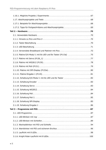 PIO-Programmierung mit dem Raspberry Pi Pico (Leseprobe) 第 8 页