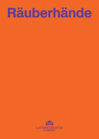 Programmheft Räuberhände