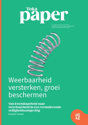 Voka Paper april 2026 - Weerbaarheid versterken, groei beschermen