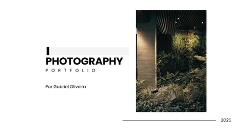 Photography Portfolio Gabriel Oliveira