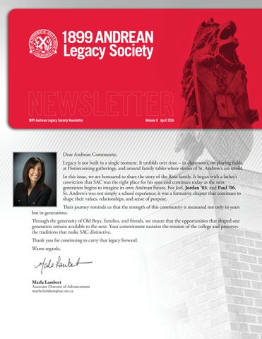 SAC Legacy Newsletter - 03, 2026