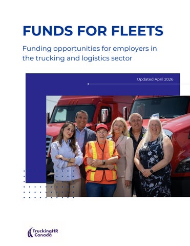 Funds for Fleets - Funding opportunities for trucking and logistics employers