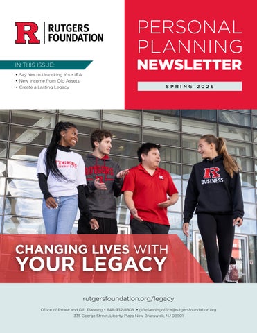 Personal Planning Newsletter, Spring 2026