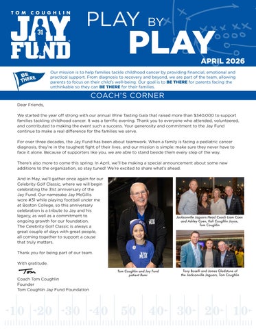 Tom Coughlin Jay Fund April 2026 Newsletter