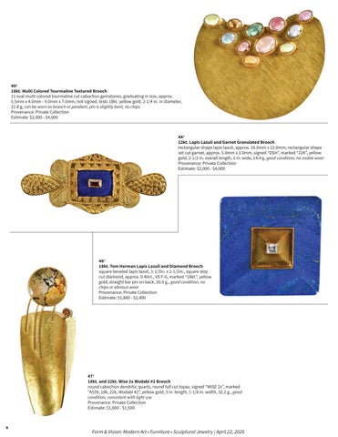 Jewelry Featured in Form × Vision: 现代 Art • 家具 • Sculptural Jewelry 第 4 页
