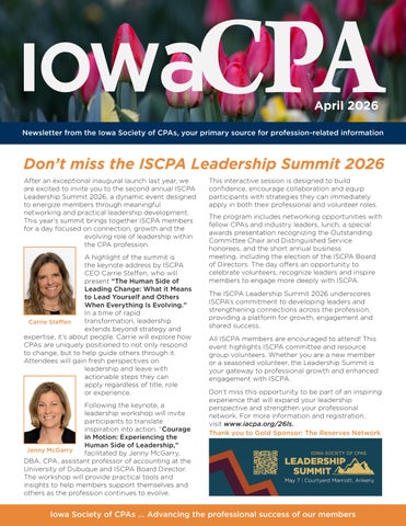 Iowa CPA - April 2026