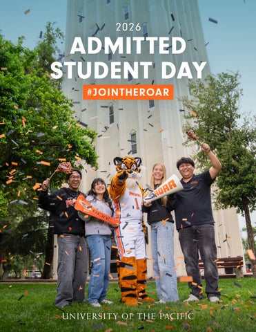 University of the Pacific Admitted Student Day 2026 Agenda