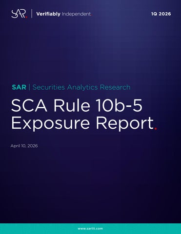 SAR Rule 10b-5 Exposure Report 1Q 2026