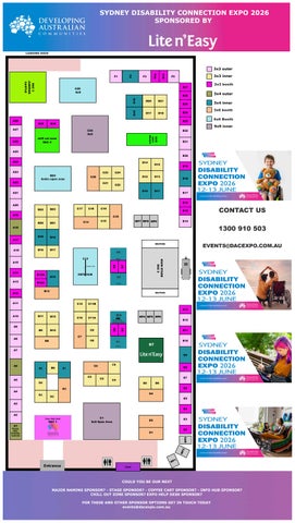 Sydney 2026 Disability Connection Expo Floor Plan