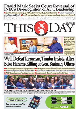 FRIDAY 10TH  APRIL 2026