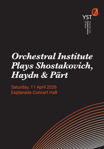 Orchestral Institute Plays Shostakovich, Haydn & Pärt (25S2-260411)