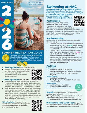 2026 Summer Recreation Guide 