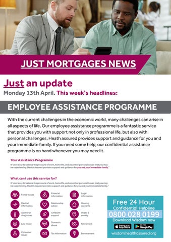 Just an update Monday 13th April