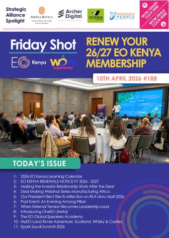 Friday Shot | Issue 188 | 10th April 2026