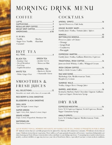 Morning Drink Menu- REUPLOAD