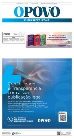 O POVO Publicações Legais - 1º Caderno 13/04/2026