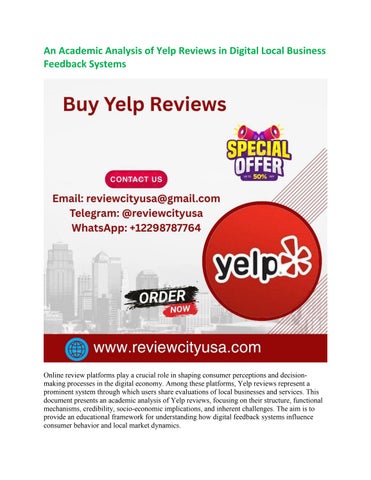 Trusted Sources to Buy Yelp Reviews in the Current Market
