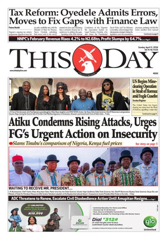 SUNDAY 12TH  APRIL 2026