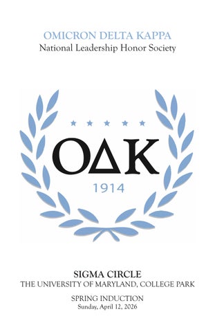 ODK Induction Program Spring 2026