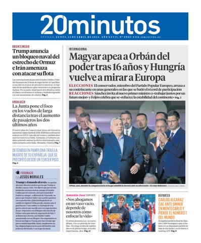 20minutos Andalucía/Sevilla 13 de abril de 2026