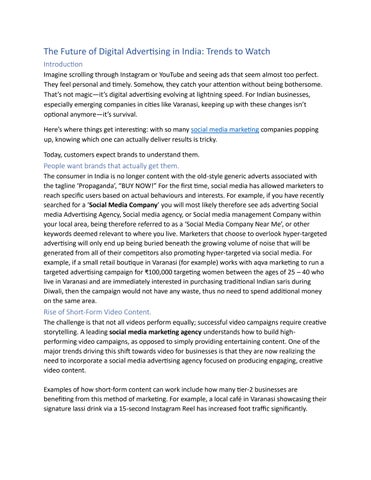 future of digital advertisement