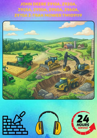 JOHN DEERE Z910A, Z920A, Z925A, Z930A, Z950A, Z960A, Z970A Z-TRAK MOWER TM109119 