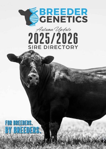 Breeder Genetics 2025/2026 Sire Directory