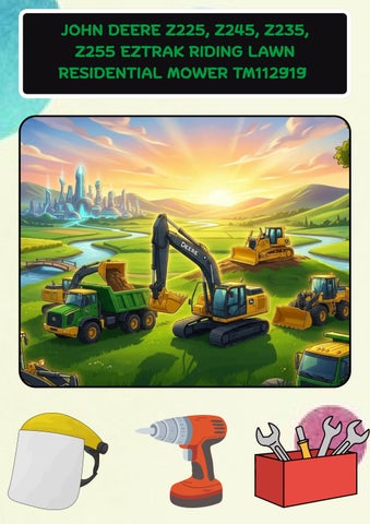 JOHN DEERE Z225, Z245, Z235, Z255 EZTRAK RIDING LAWN RESIDENTIAL MOWER TM112919 