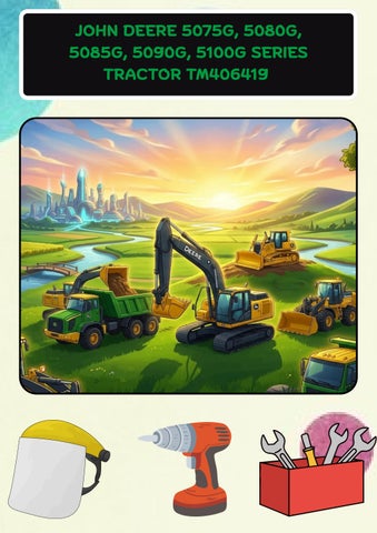 JOHN DEERE 5075G, 5080G, 5085G, 5090G, 5100G SERIES TRACTOR TM406419 