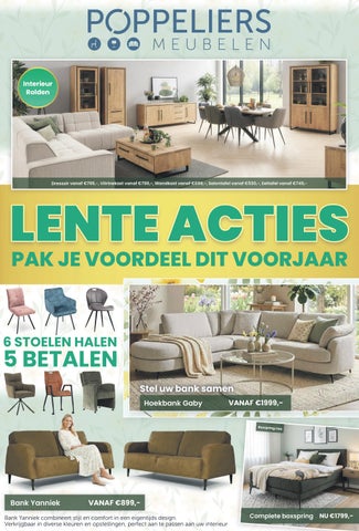 Folder of advertentie Poppeliers Meubelen Week 16