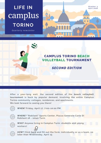 Life in Camplus Torino - no. 2