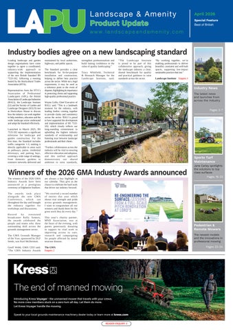Landscape & Amenity Product Update April 2026