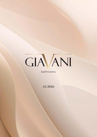 Giavani Bathrooms 2026 Catalogue