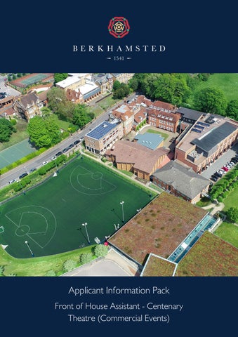 Front of House Assistant - Centenary Theatre