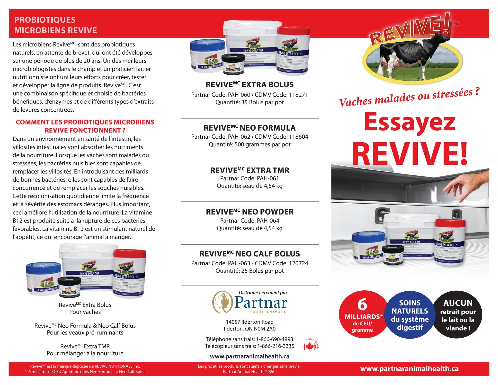 Partnar 627 2026_no-price_Revive-Brochure_FR by Partnar Animal Health - Issuu